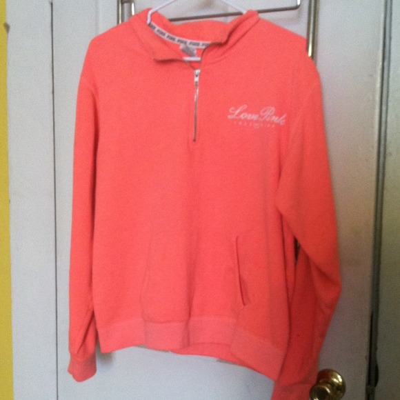 PINK Victoria's Secret Half Zip Pullover Lg-XL