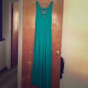 Plus Size V-Neck Maxi Dress