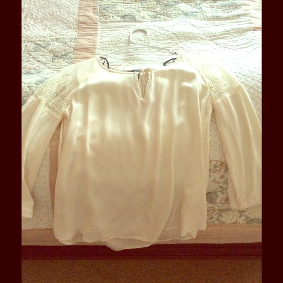 Forever 21 Cream Blouse - Picture 1 of 4
