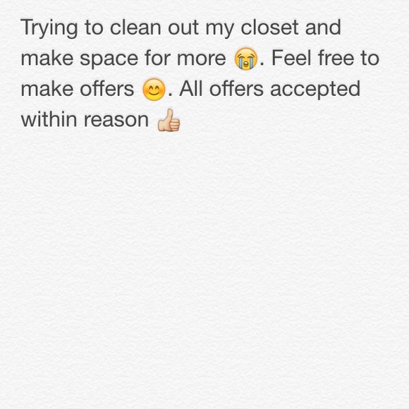 Make offers 👍. Closet clean out
