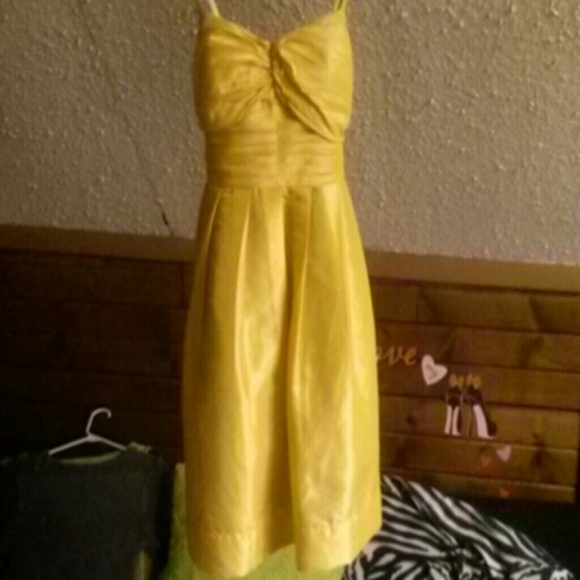 Yellow A Line Dress