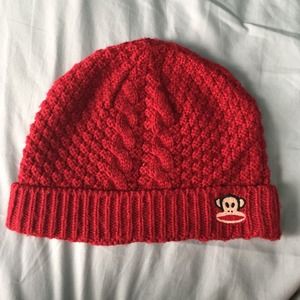 Red beanie