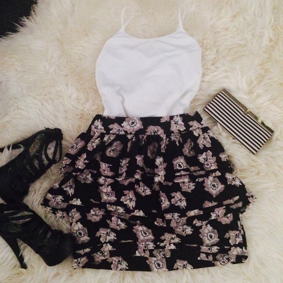 Kimchi Blue Tiered Pleat Skirt - Picture 1 of 4