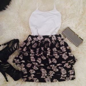 Kimchi Blue Tiered Pleat Skirt