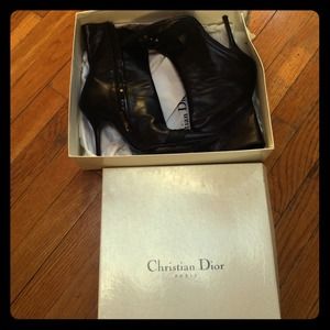 Noir Parachute bottinebas Christian Dior boots