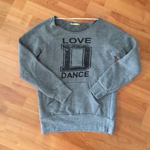 Love dance grey sweater