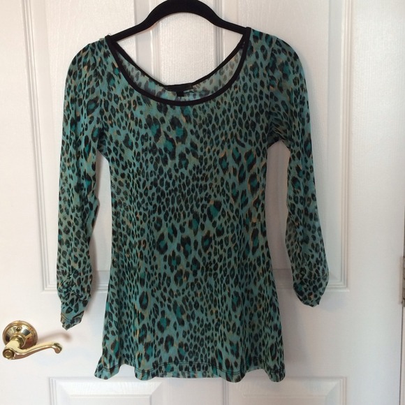 See-through long sleeve shirt