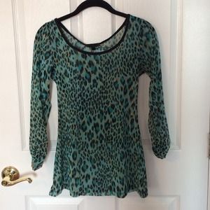 See-through long sleeve shirt