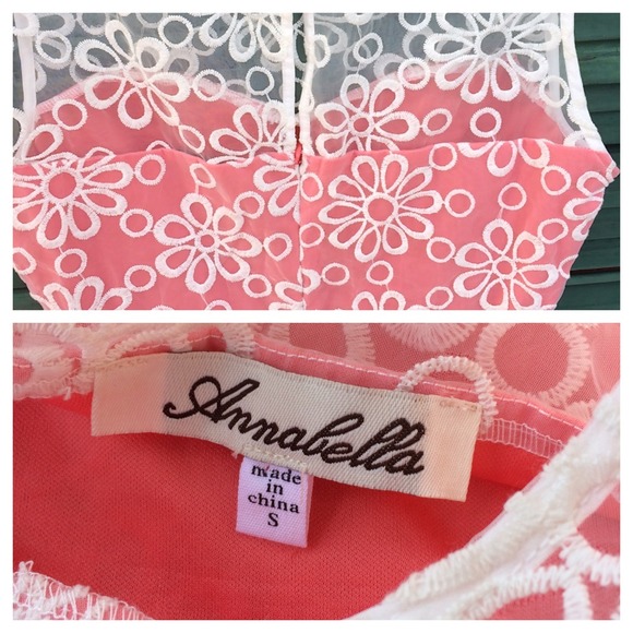 Organza and Coral Party Dress - Picture 4 of 4