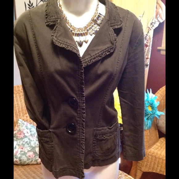Distressed black 3/4 sleeve blazer from nordstroms