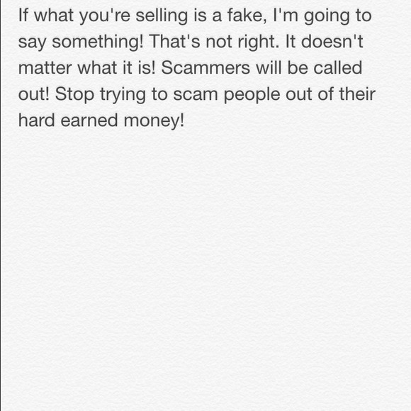 Stop Scamming!