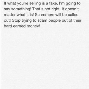 Stop Scamming!