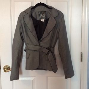 Doted Blazer with adjustable strap at the bottom