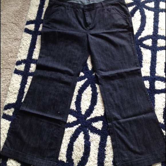 Trouser Style mid rise jeans