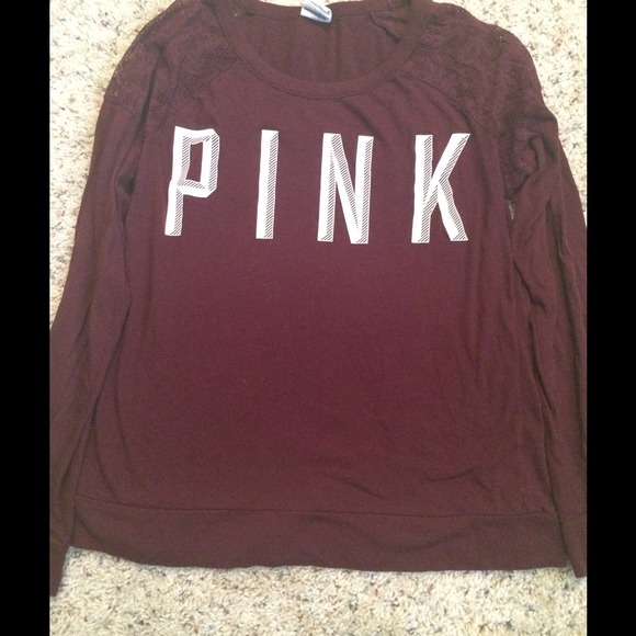PINK maroon long sleeve