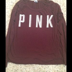 PINK maroon long sleeve