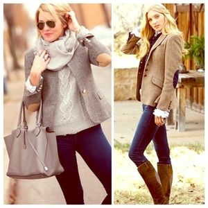 Elbow patch blazer equestrian size L