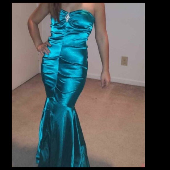turquoise mermaid dress