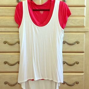 Open Back White Tank Top