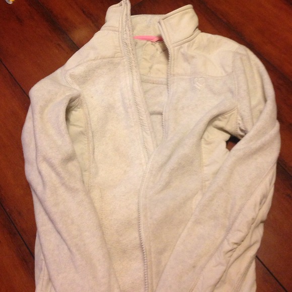 Off white, zip up.