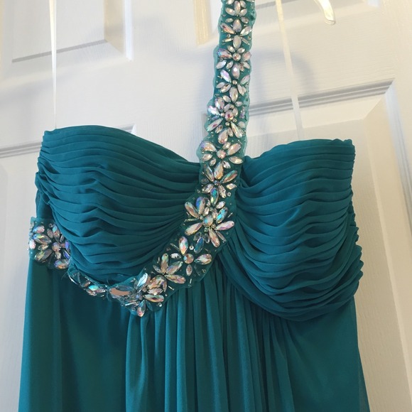 Green/bluish party dress - Picture 4 of 4