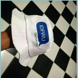 IDFWU bucket hat (white)