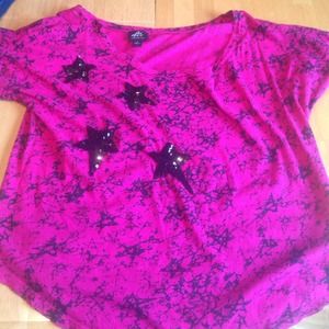 Pink short sleeve shirt