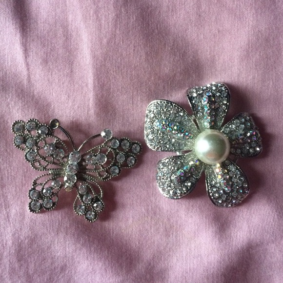 flower and butterfly brooch!