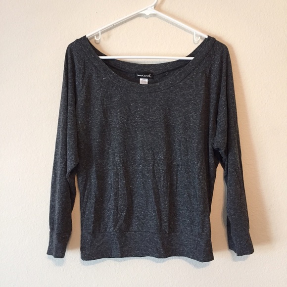 Gray dolman top