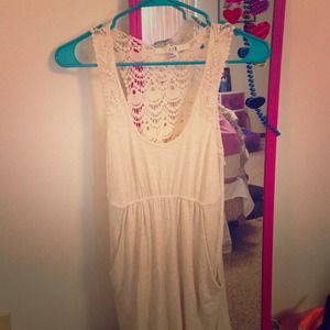 Creme colored sun dress