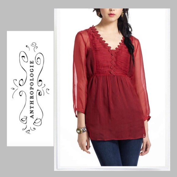 🚫SOLD🚫Anthropologie Meadow Rue Misha Blouse