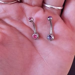 Stainless steel belly ring