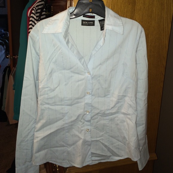 Light blue button up - New York & Company
