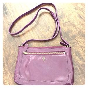 Cole Haan Jitney Ali Mini Crossbody, Purple Patent