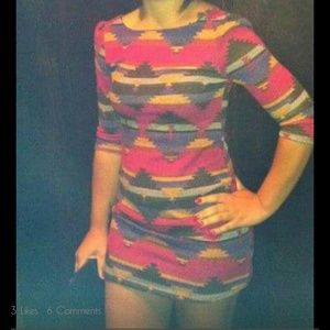 Aztec mini dress