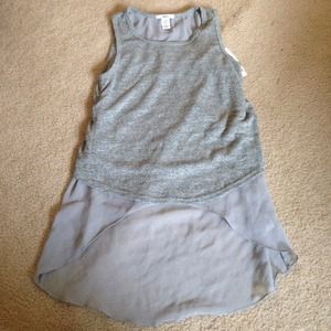 NWT Grey High-Low Top