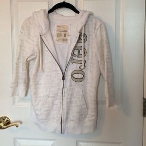 Aeropostale zip-up with quarter sleeves