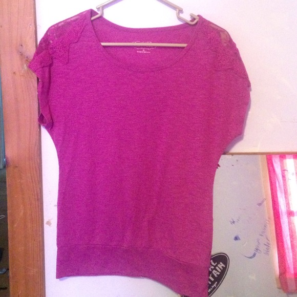 Purple Maurice's shirt