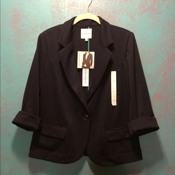 Catherine Malandrino Blazer Jacket in Navy Blue - Picture 2 of 4