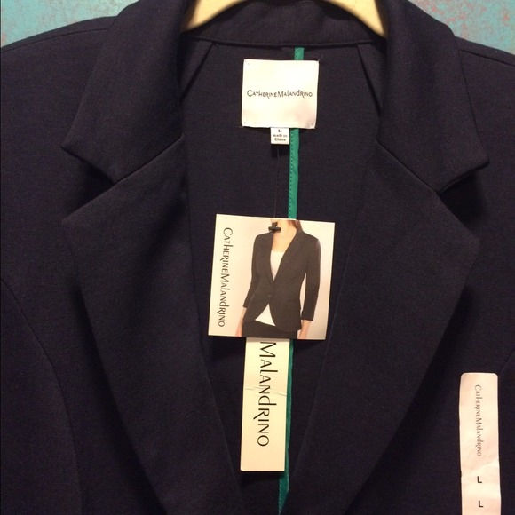 Catherine Malandrino Blazer Jacket in Navy Blue - Picture 3 of 4