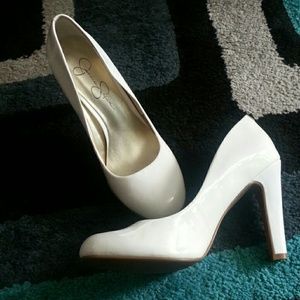 Jessica simpson heels. White. Size 8. Worn once.
