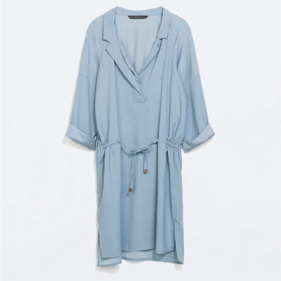 Zara mixed fabric tunic dress - Picture 2 of 3