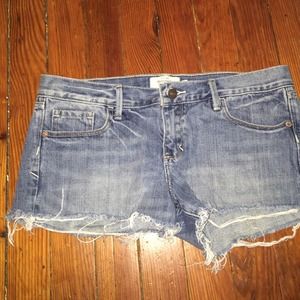 Light wash Abercrombie shorts