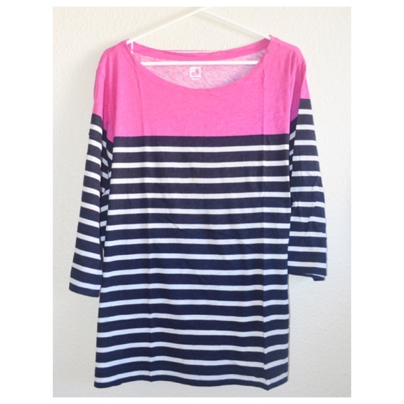 ❌SOLD❌Color Block Stripe Top