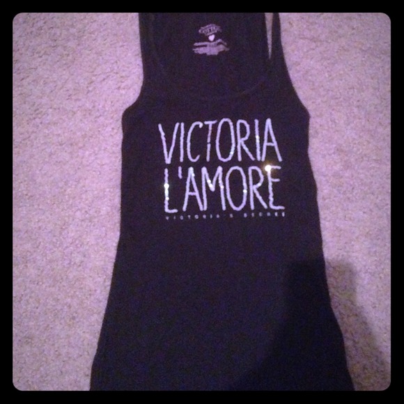 Black Victoria's Secret Lingerie tank