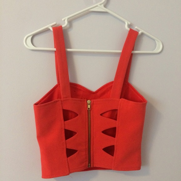 URBAN OUTFITTERS // Coral Cut Out Bustier