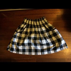 Black and white forever 21 checkered skirt