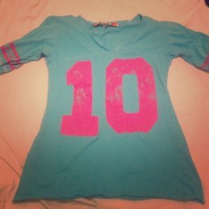 Pink and blue shirt
