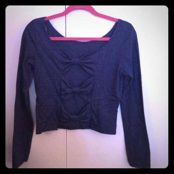 Open back crop top