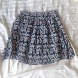 Brandy Melville Flower Aztec Skirt